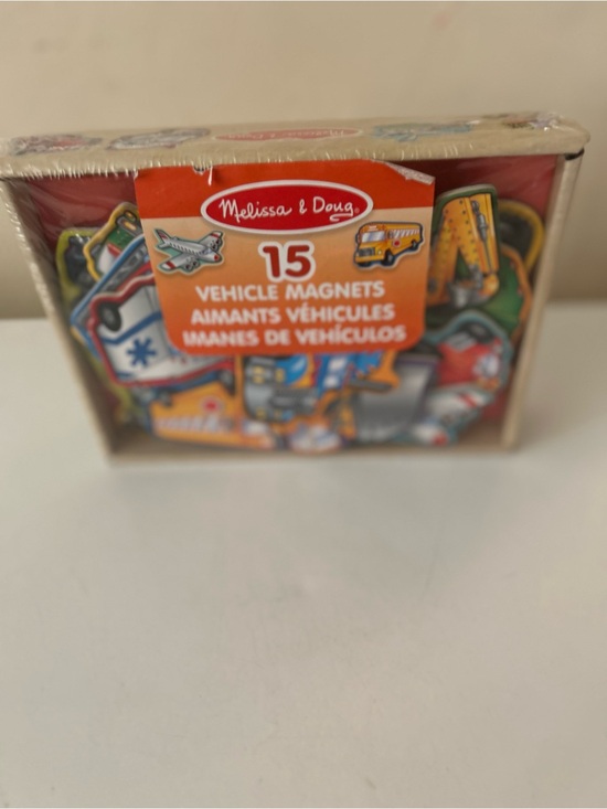 Melissa and Doug￼ Other - Melissa & Doug Wooden Magnets 15 Ps Emergency, Construction Vehicles Children 3+